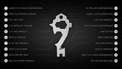 Screwdriver Wrench Key Multi Tool Kit Multipurose EDC Cutter Multifunction Gear Opener Outdoor Belt Wire Stripper