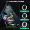 Camping Fan with Lantern 10000mAh Rechargeable Battery Powered Portable Tripod Fan for Tent with Hanging Hook